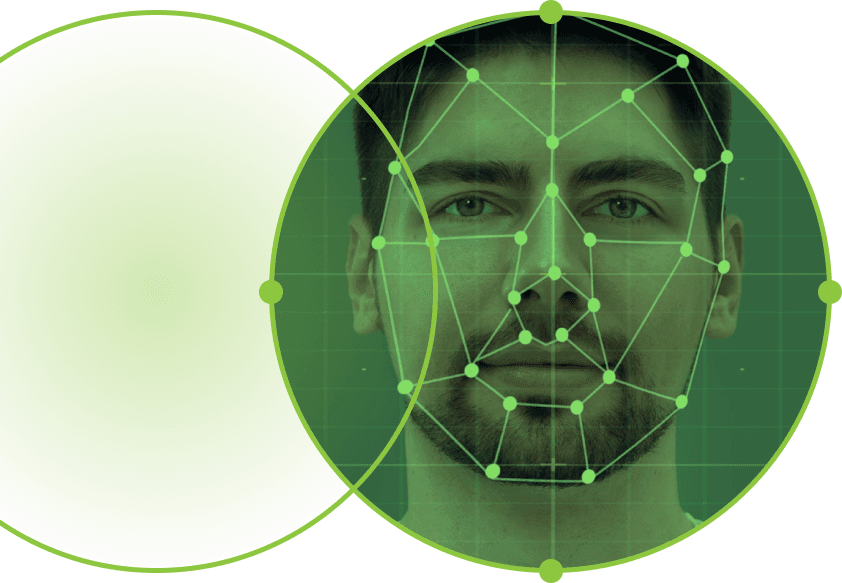 Ilustração de identificação biométrica